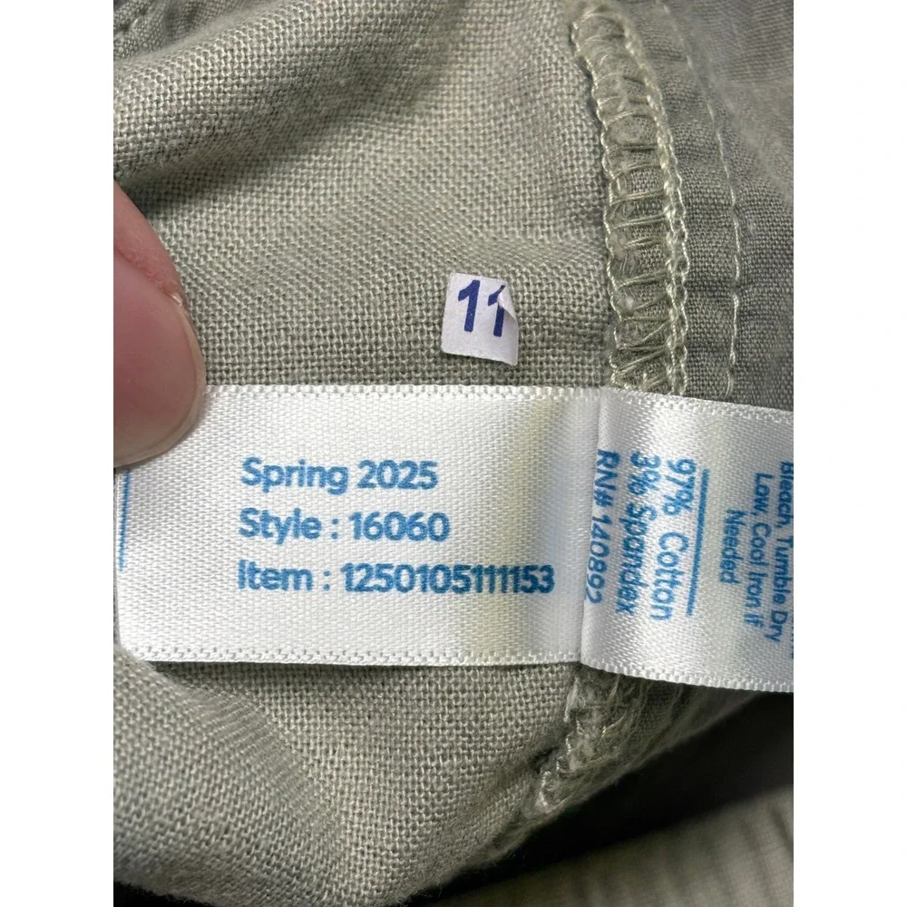 Marine Layer Men XL W38 L32 Slim Straight Fit Grey Drawstring Pants Cotton Blend